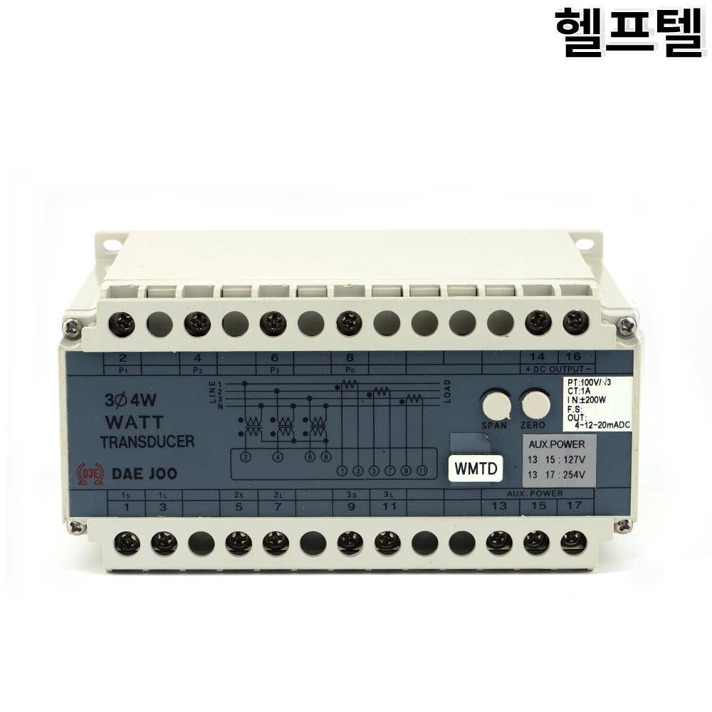 와트트랜스듀서 대주티디시스템 DT-34W-S8S 100V